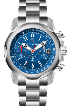 Часы Атташе Морской хронограф SBlue 2