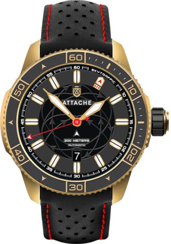 Attache watch SKYTRAFFIC AUTOMATIC GBLACK