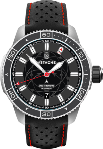 Attache watch SKYTRAFFIC AUTOMATIC SBLACK
