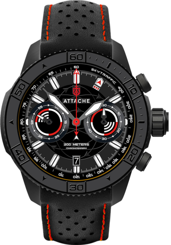 Часы Атташе SKYTRAFFIC CHRONOGRAPH BBLACK