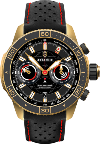 Часы Атташе SKYTRAFFIC CHRONOGRAPH GBLACK