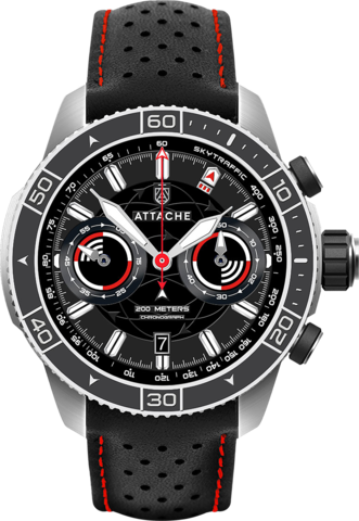 Attache watch SKYTRAFFIC CHRONOGRAPH SBLACK