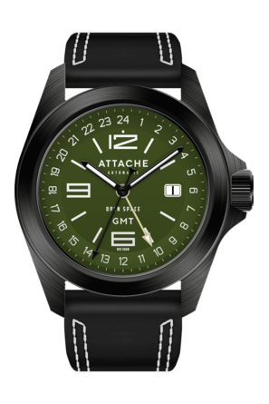 Часы Атташе Open Space GMT BGreen