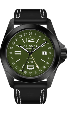 Attache watch Open Space GMT BGreen