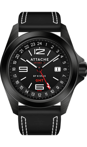 Attache watch Open Space GMT BBlack