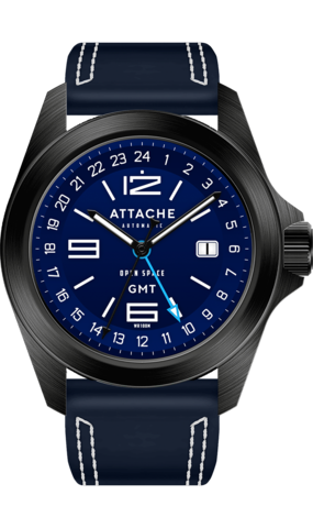 Attache watch Open Space GMT BBlue