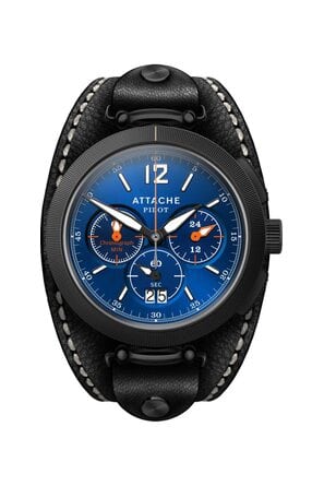 Attache watch Pilot Chrono BBlue