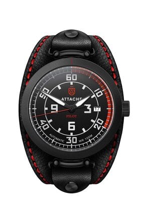 Attache watch Pilot Black-R