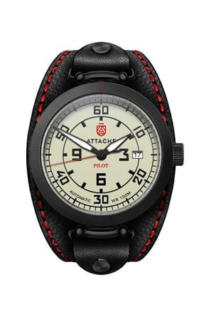 Attache watch Pilot Black-L