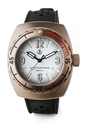 Buyalov Design A67 watch Bronze White Numbers