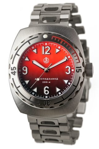 Buyalov Design A67 watch Titanium Red Bracelet