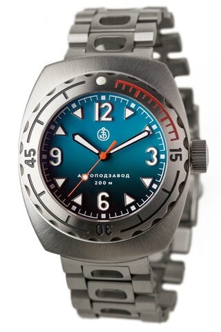 Buyalov Design A67 watch Titanium Turquoise Bracelet