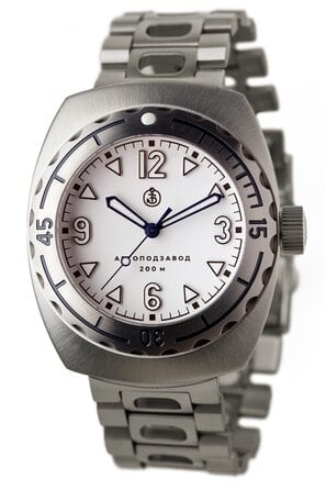 Часы Буялов Дизайн A67 Титан белый браслет