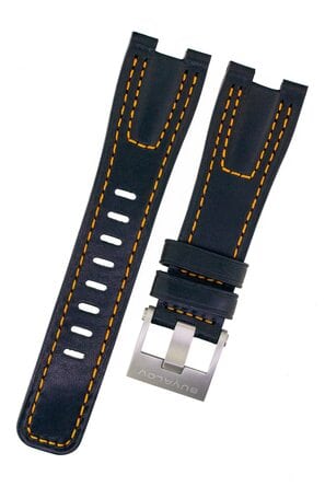 Armband RR02 Leder orange Nähte