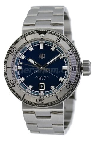 Buyalov RR03 Akula watch (blue, bracelet)