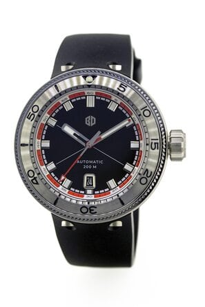 Buyalov RR03 Akula watch (black, rubber strap) minor defects