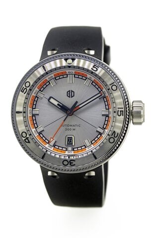 Buyalov RR03 Akula watch (silver, rubber strap) minor defects