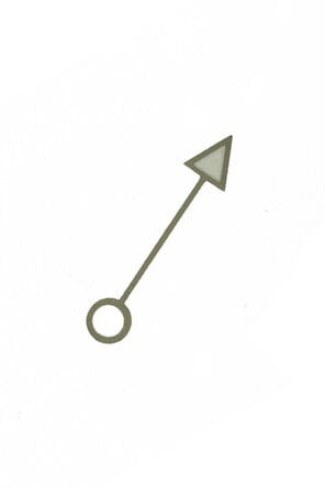 Никелированная стрелка 24Ч GMT