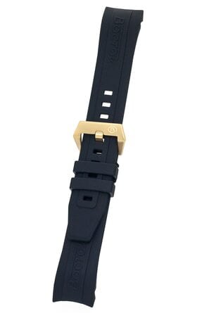 K39 Black PU Band IPRG Stainless Steel Buckle