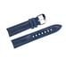 Vostok relojes Blue leather strap silver buckle 20mm