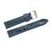 Vostok relojes Blue leather strap 20mm silver buckle