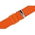 Часы Восток Силиконовый  ремешок 22 мм  Оранжевый(антипылевое покрытие)