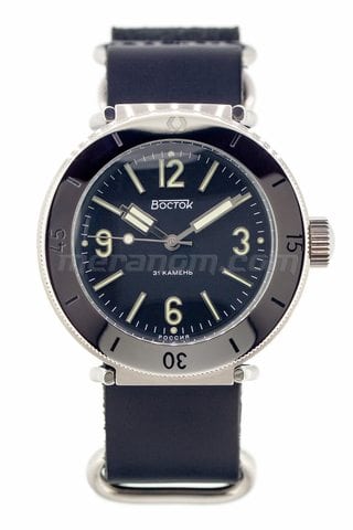 Vostok Watch Amphibia 30ATM black