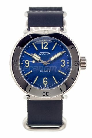 Часы Восток Амфибия 30АТМ синие