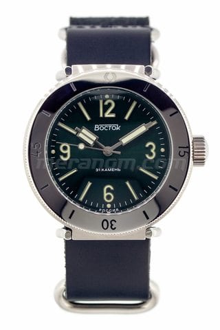 Часы Восток Амфибия 30АТМ зеленые