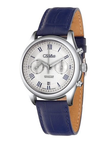 Часы наручные Слава механические с хронографом с автоподзаводом 1880139/300-4617