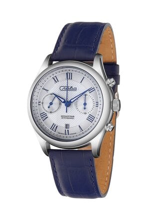 Часы наручные Слава механические с хронографом с автоподзаводом 1880139/300-4617