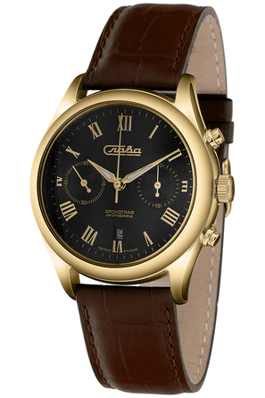 Часы наручные Слава механические с хронографом с автоподзаводом 1889258/300-4617
