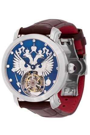 Часы наручные Слава "Слава России" механические с турбийоном 2460872/300-3400