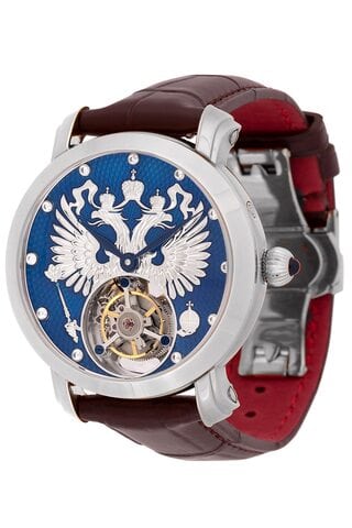Часы наручные Слава "Слава России" механические с турбийоном 2460872/300-3400