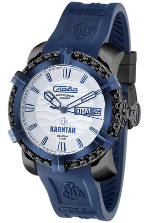 Часы наручные Слава "Капитан" механические с автоподзаводом 2476354/800-2427