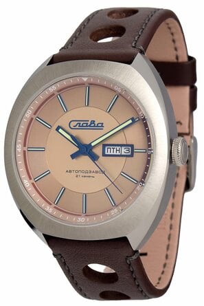 Часы наручные Слава "МИР" механические с автоподзаводом серийные 3010699/300-8205