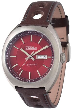 Часы наручные Слава "МИР" механические с автоподзаводом серийные 3010702/300-8205