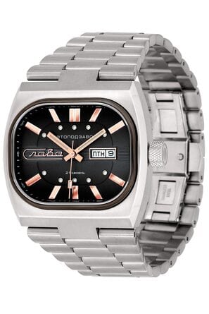 Часы наручные Слава "TV" механические с автоподзаводом серийные 3042706/100-8205