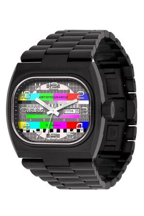 Часы наручные Слава "TV" механические с автоподзаводом серийные 3044097/100-8205