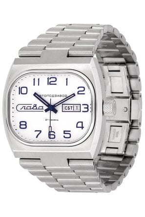 Часы наручные Слава "TV" механические с автоподзаводом серийные 3045710/100-8205