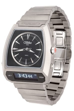 Часы наручные Слава "Погоня" кварцевые электронно-механические 9000737/100-GL32