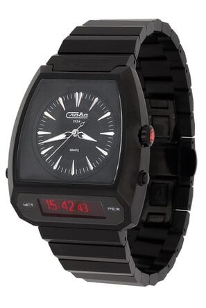 Часы наручные Слава "Погоня" кварцевые электронно-механические 9004737/100-GL32