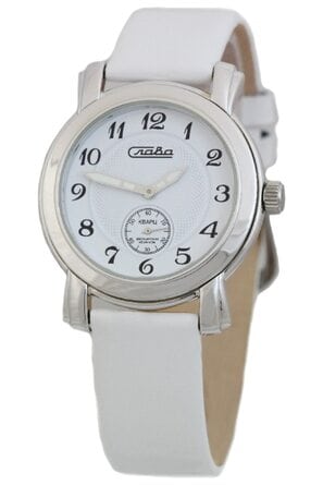 Часы наручные кварцевые "Слава" на ремне AS2182 серебро 925* 20,15гр С4042042/1069-20,15