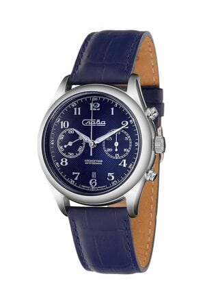 Часы наручные Слава механические с хронографом с автоподзаводом 1880256/300-4617