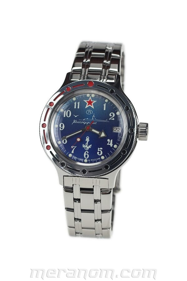 Vostok Amphibian 420289 - Orologio Subacqueo Meccanico Russo Automatico 200m - Colore Blu
