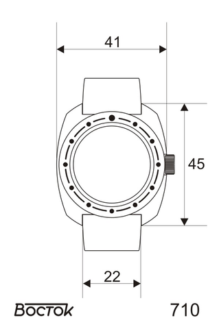 Vostok Watch Amphibian Classic 710634 to buy. photo, specifications ...